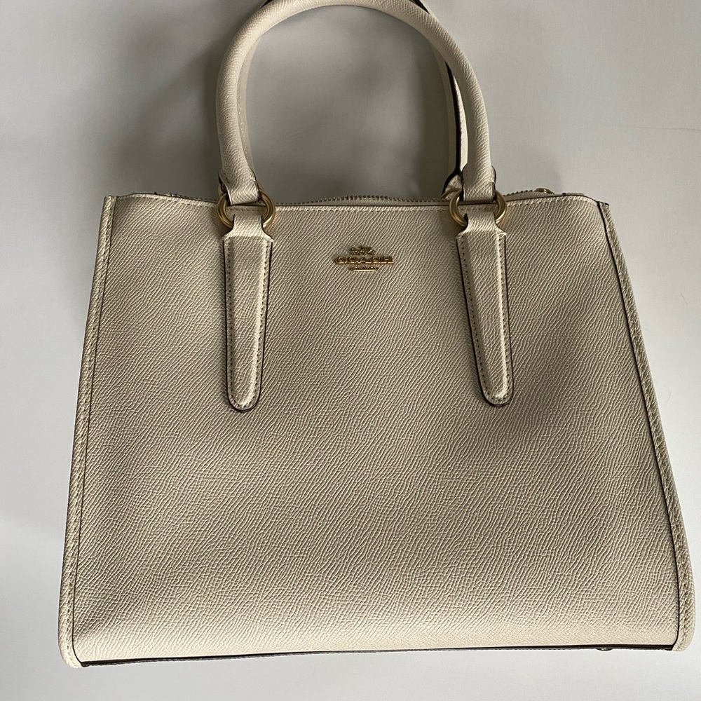 Coach cream handbag. No stains or flaws. Pristine condition